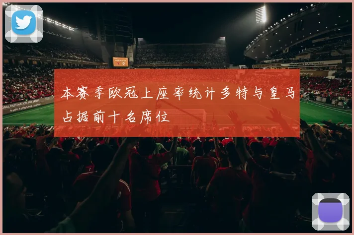本赛季欧冠上座率统计多特与皇马占据前十名席位
